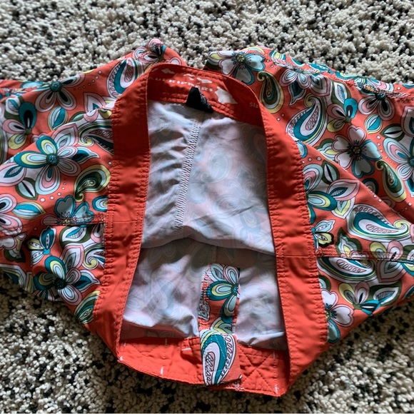 Maui Rippers Orange Abstract Floral Print Lightweight Stretch Board Shorts 16 - Picture 8 of 12